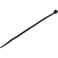 StarTech 100 Pack Of Cable Ties: Keep Cables Organized With 6in (152.4 Mm) Black Zip Ties For 1.4in 36 Mm Bundle Diameter; Tool-less Installation (CBMZT6B)