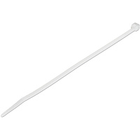 StarTech 100 Pack Of Cable Ties: Keep Cables Organized With 8in (203.2 Mm) White Zip Ties For 1.6in 40 Mm Bundle Diameter; Tool-less Installation (CBMZT8N)