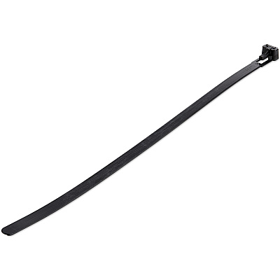 StarTech 10" Reusable Cable Ties, Nylon, 100 Pack (CBMZTRB10BK)