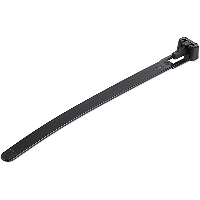 StarTech 5" Reusable Cable Ties, Nylon, 100 Pack (CBMZTRB5BK)