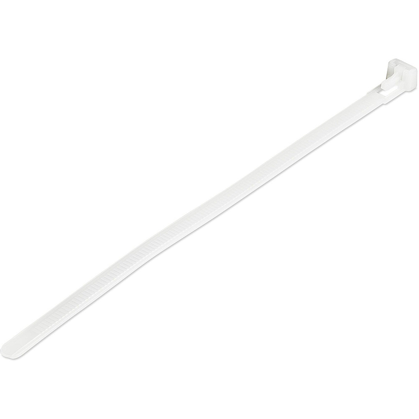 StarTech 8" Reusable Cable Ties, Nylon, 100 Pack (CBMZTRB8)