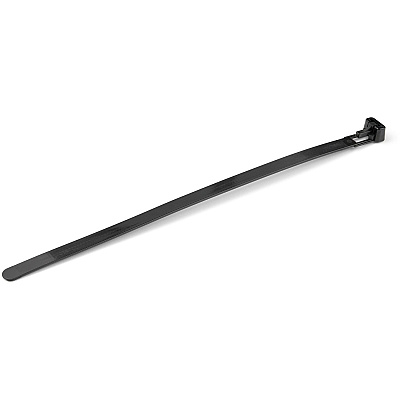 StarTech 8" Reusable Cable Ties, Nylon, 100 Pack (CBMZTRB8BK)