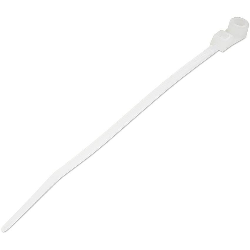 StarTech 4" Cable Ties W/ Mounting Hole, 100 Pack (CBMZTS10N4)