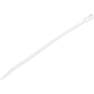 StarTech 8" Cable Ties W/ Mounting Hole, 100 Pack (CBMZTS10N8)
