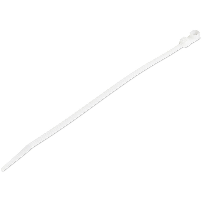StarTech 8" Cable Ties W/ Mounting Hole, 100 Pack (CBMZTS10N8)