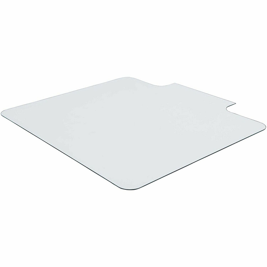 Lorell Tempered Glass Chairmat with Lip (LLR82837)