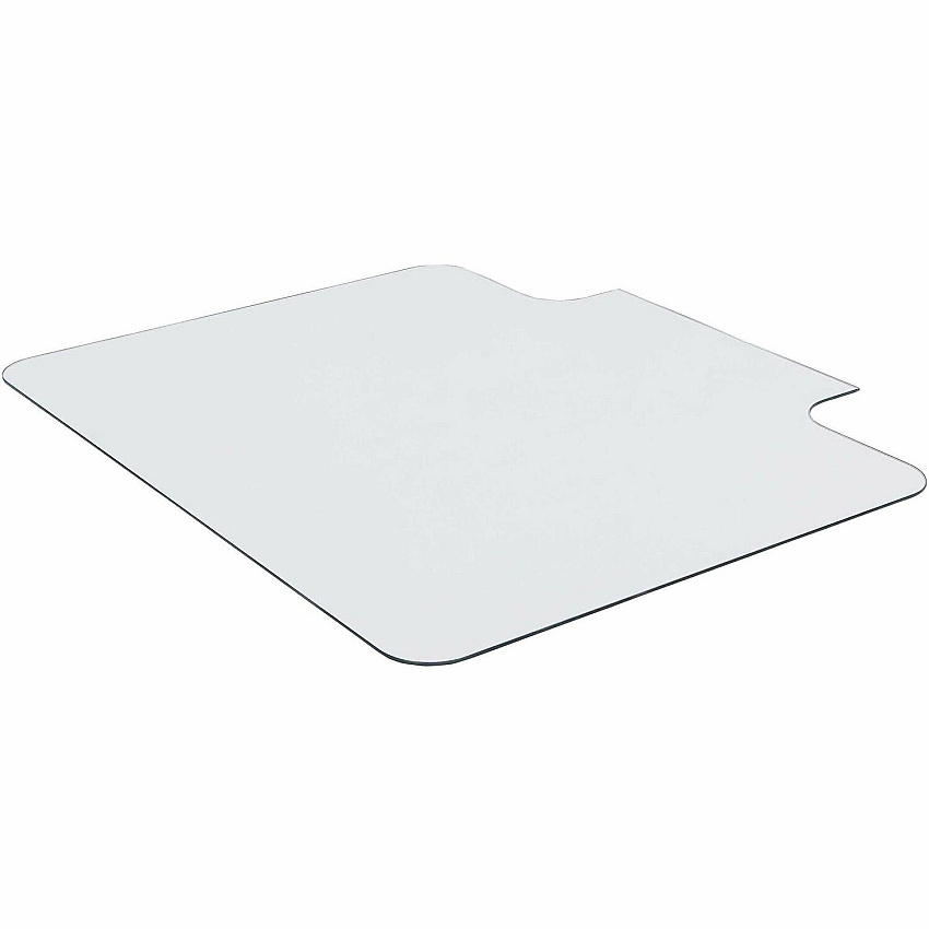 Lorell Tempered Glass Chairmat with Lip (LLR82836)