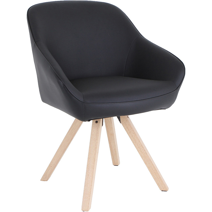 Lorell Natural Wood Legs Modern Guest Chair (LLR68564)