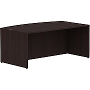 Lorell Essentials Series Bowfront Desk Shell (LLR18260)
