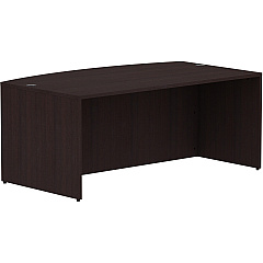Lorell Essentials Series Bowfront Desk Shell (LLR18260)