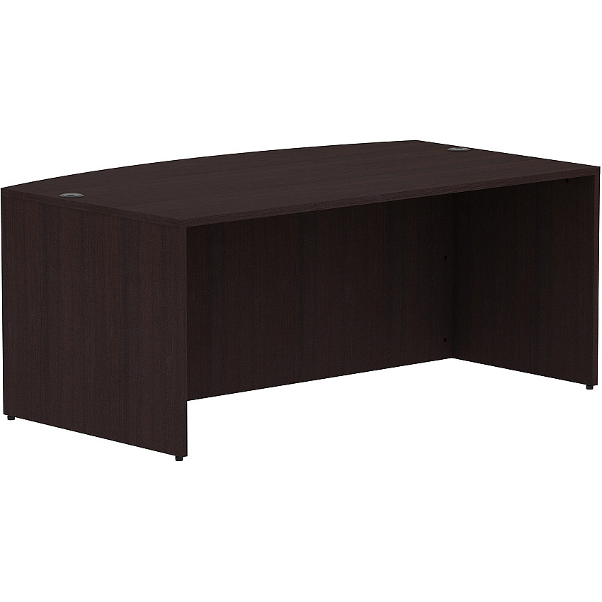 Lorell Essentials Series Bowfront Desk Shell (LLR18260)