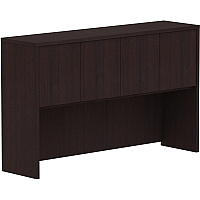 Lorell Essentials Series Stack-on Hutch with Doors (LLR18270)