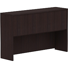 Lorell Essentials Series Stack-on Hutch with Doors (LLR18270)