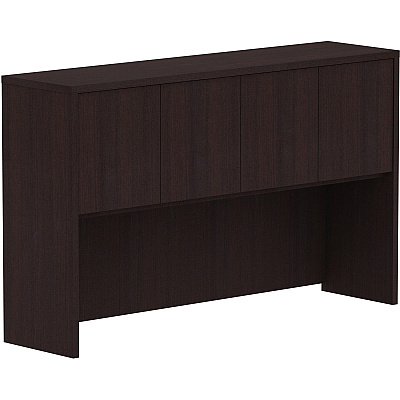 Lorell Essentials Series Stack-on Hutch with Doors (LLR18270)