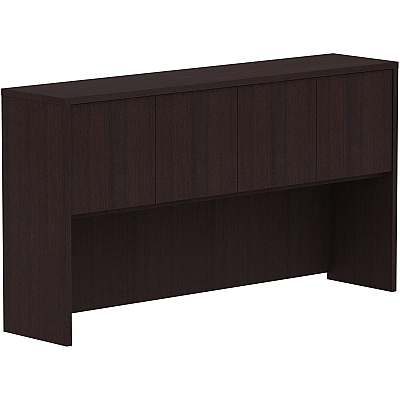 Lorell Essentials Series Stack-on Hutch with Doors (LLR18269)
