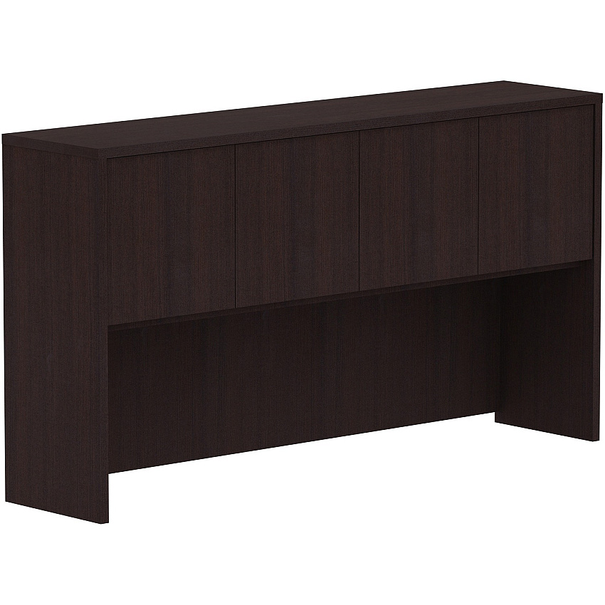 Lorell Essentials Series Stack-on Hutch with Doors (LLR18269)