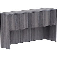 Lorell Essentials Series Stack-on Hutch with Doors (LLR69619)