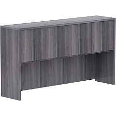 Lorell Essentials Series Stack-on Hutch with Doors (LLR69619)