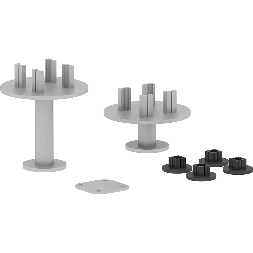Lorell Adaptable Panel System 4-Way Connector Set (LLR90282)