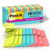 Post-it Super Sticky Dispenser Notes - Supernova Neons Color Collection (R33018SSMIAC)