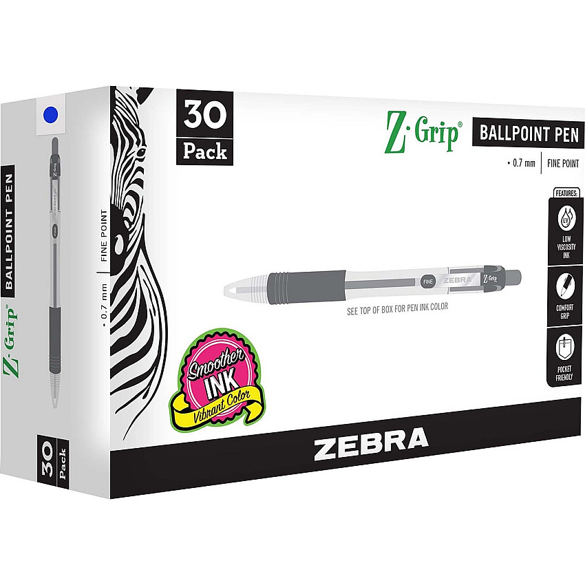 Zebra Z-Grip Retractable Ballpoint Pen (ZEB25230)
