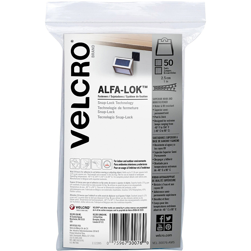 Velcro Alfa-Lok Fasteners (VEK30076)