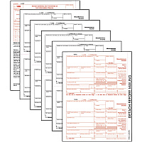 TOPS 5-part 1099-MISC Tax Forms (TOP22993MISC)