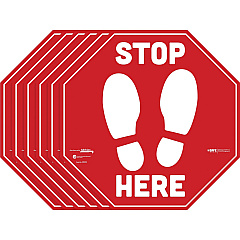 Tabbies BeSafe STOP HERE Messaging Carpet Decals (TAB29202)