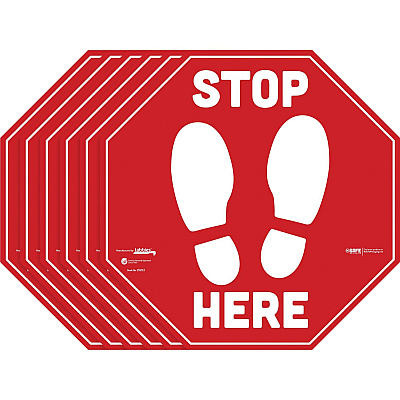 Tabbies BeSafe STOP HERE Messaging Carpet Decals (TAB29202)