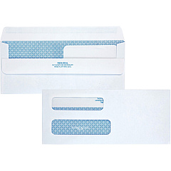 Quality Park No. 8 5/8 Double Window Security Tinted Check Envelopes (QUA24531)