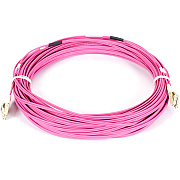 Black Box Om4 50/125 Multimode Fiber Optic Patch Cable - 10/40/100g, Lszh, Lc To Lc, Erika Violet, 20-m (65.6-ft.) (FOM4020MLCLC)