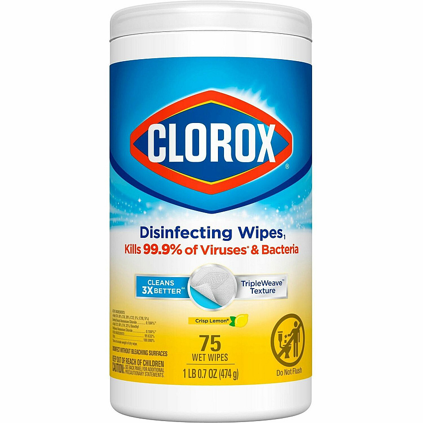 Clorox Disinfecting Cleaning Wipes Value Pack - Bleach-free (CLO01628)