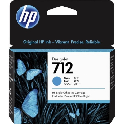 HP 712 Original Ink Cartridge - Cyan (3ED67A)