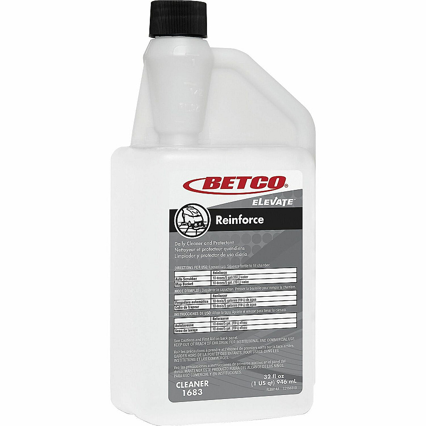 Betco Elevate Reinforce Cleaner, Citrus Scent, 32 Oz, Pack Of 6 (BET16834800)