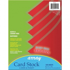Pacon Inkjet, Laser Printable Multipurpose Card Stock - Rojo Red (P101171)