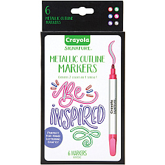 Crayola Metallic Outline Paint Markers (CYO586701)