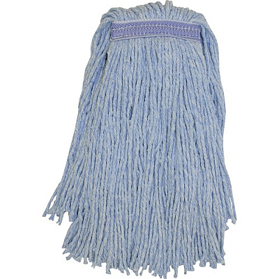Genuine Joe GJON20B1B, Blended Yarn Blue Mophead, 1 Each, Blue
