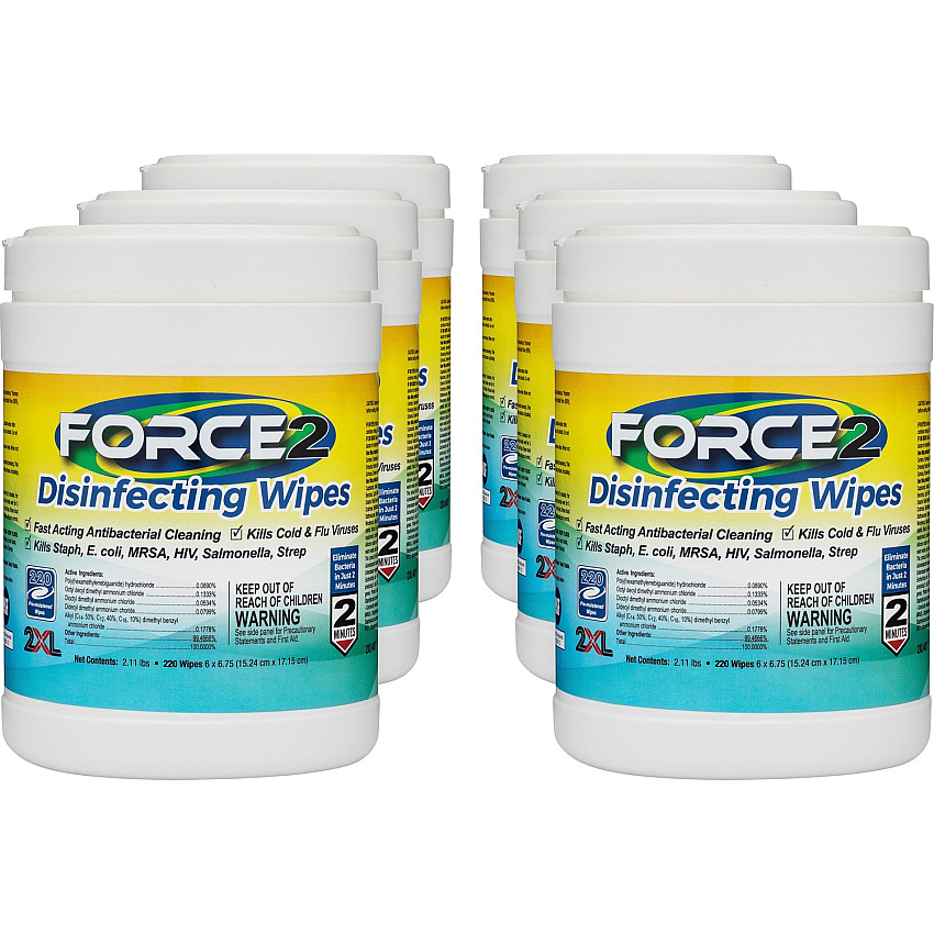 2XL FORCE2 Disinfecting Wipes (TXL407CT)