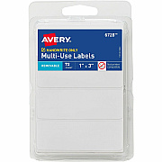Avery Removable Multi-Use ID Labels on Small Sheets - Handwrite Only (06728)