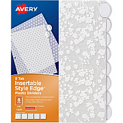 Avery Style Edge Insertable Plastic Dividers (11291)