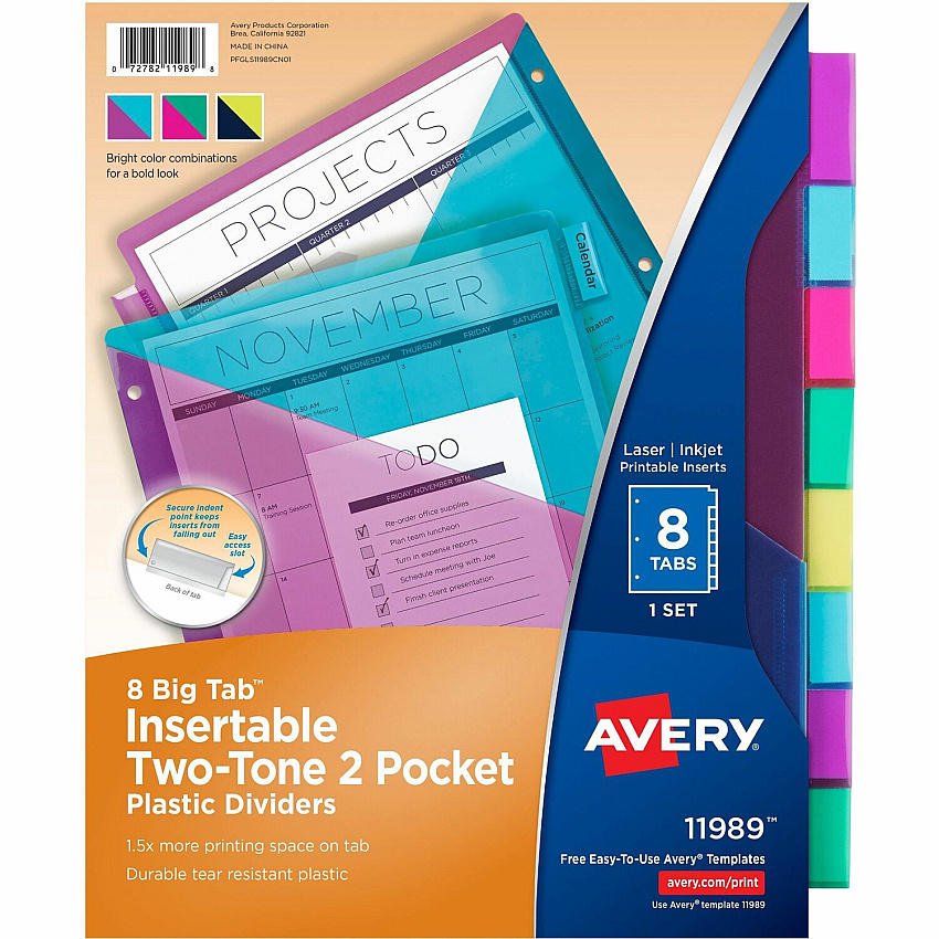 Avery Big Tab Tab Divider (11989)