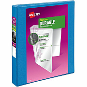 Avery Durable View1" Binder, Pool Blue Binder (17831)