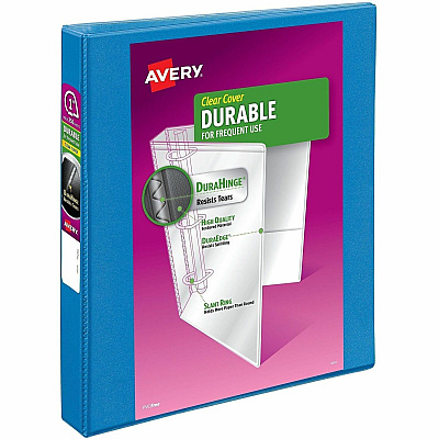 Avery Durable View1" Binder, Pool Blue Binder (17831)