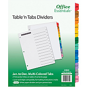 Avery Office Essentials Table 'n Tabs Tab Dividers (24844)