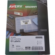 Skilcraft Avery Durable Self-Laminating ID Labels (6878443)