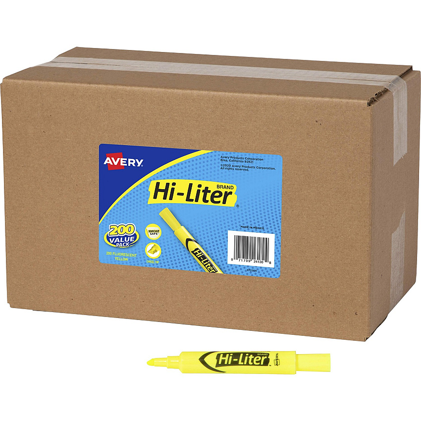 Avery Desk-Style Highlighters Value Pack (AVE24130)