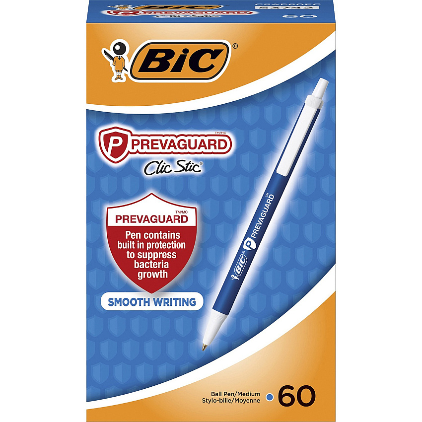 BIC PrevaGuard Clic Stic Antimicrobial Pens (BICCSAP60ECBE)