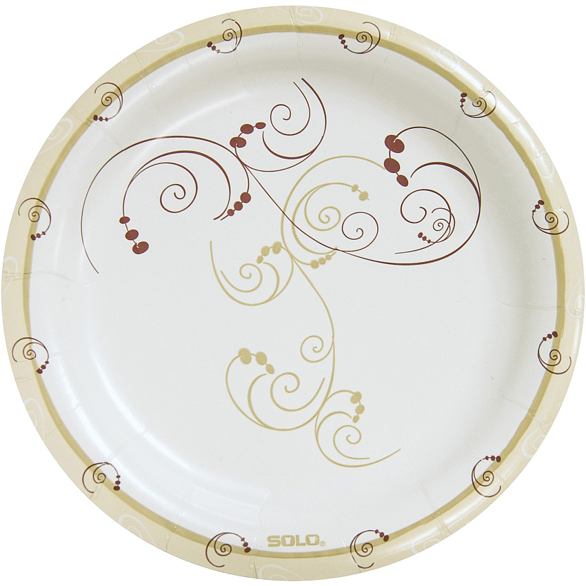 Solo Symphony 8-1/2" Mediumweight Paper Plates (SCCMP9RJ8001PK)