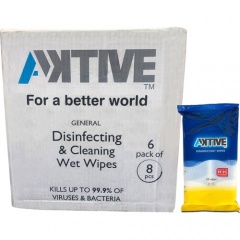 Aktive Disinfecting/Cleaning Wipes (AKWIPEX50)