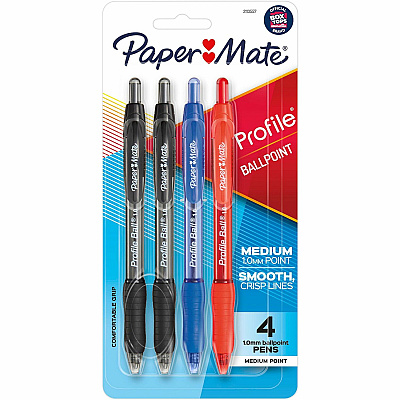 Paper Mate Pen RT Bold Profile Asst 4/pkg (PAP2100912)